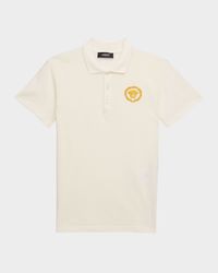 Boy's Medusa Emblem Polo Shirt, Size 6-14