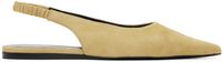 Proenza Schouler Beige Spike Slingback Ballerina Flats