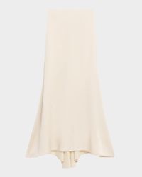 Satin Maxi Trumpet Skirt