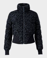 Yaya-FLP Leopard Short Down Jacket