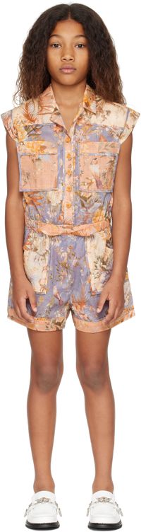 ZIMMERMANN Kids Multicolor Tallow Pocket Jumpsuit