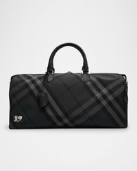 Men's Grid Duffel Bag