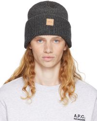 A.P.C. Gray Michele Knit Beanie
