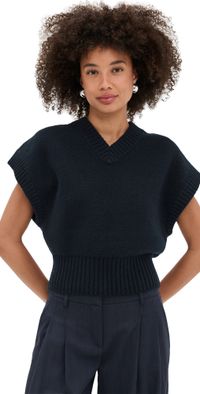 A. L.C. Samson Sweater Navy XL