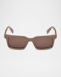 Men's Rectangle Acetate Sunglasses