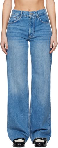 ANINE BING Blue Hugh Jeans