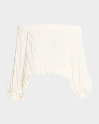 Sienna Pleated Off-The-Shoulder Top