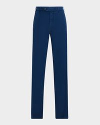 Men's Straight Flat-Front Pants