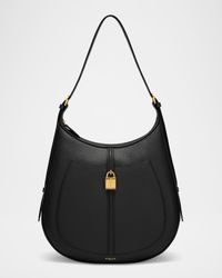 Siena Crescent Leather Hobo Bag