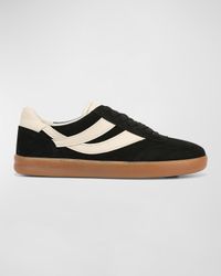 Men's Oasis-M Suede and Leather Low-Top Sneakers