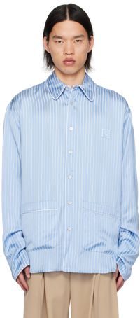WOOYOUNGMI Chemise bleue à rayures