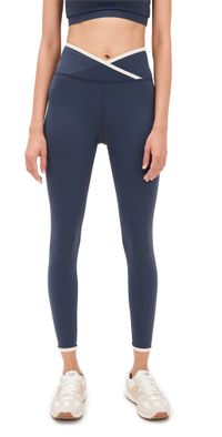 Strut This The Rae Ankle Leggings Navy Shell S