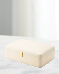 Abella Faux Shagreen Large Jewelry Box