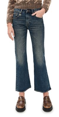 R13 Joan Kick Flare Jeans Melvin Blue Stretch 30