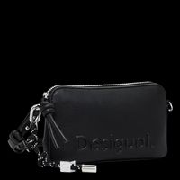 Desigual - Sac bandoulière effet cuir - Taille Unique - Noir