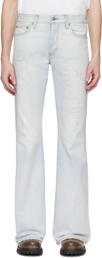 COÛT DE LA LIBERTÉ Blue Jimmy Crispy Rigid Flare Jeans