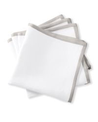 Casual Couture Boarder Square Napkins, Set of 4