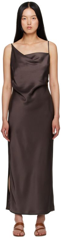 Nanushka Brown Lennie Maxi Dress