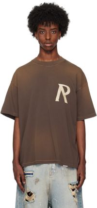 Represent Brown Masking Tape Initial T-shirt