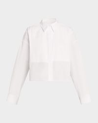 Soon To Be Ex Bib Compact Cotton Poplin Shirt