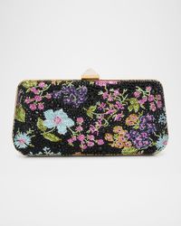Carry Secrets Flower Embellished Minaudiere