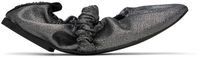 GANNI Silver Scrunchie Ballerina Flats
