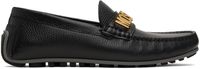 Moschino Black Drummed Loafers