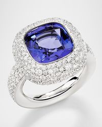Nudo High Jewelry 18K White Gold Tanzanite Ring