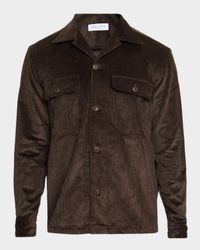 Men's Cotton Corduroy Dual-Pocket Overshirt