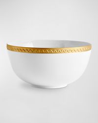 Neptune Large 24K Gold-Rimmed Bowl