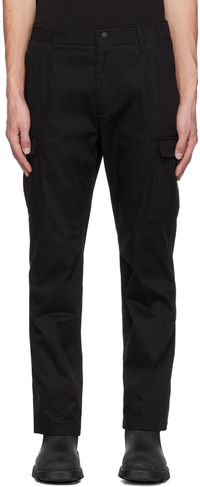 Moncler Black Logo Patch Cargo Pants