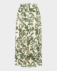 Aggie Pleated Midi Skirt