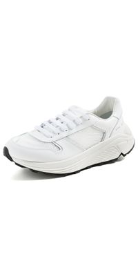 Common Projects Premium Runner In Mesh Sneakers White 35