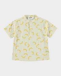 Boy's Ever Banana-Print Shirt, Size 6M-2