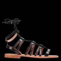 Les Tropeziennes Par M.belarbi - Sandales plates en cuir - Taille 41 - Noir