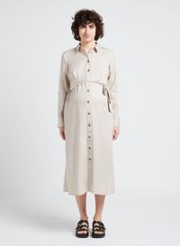 Seraphine - Robe chemise de grossesse satinée - Taille 14 - Jaune