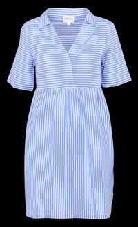 Maison 123 - Robe courte rayée Col V en coton - Taille 46 - Bleu