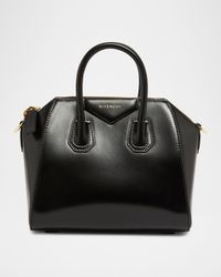 Antigona Mini Top-Handle Bag in Box Leather