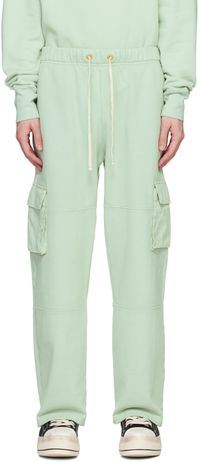Les Tien Green Drawstring Cargo Pants