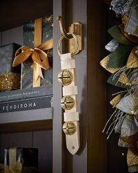 3 Solid Brass Bells in Ivory