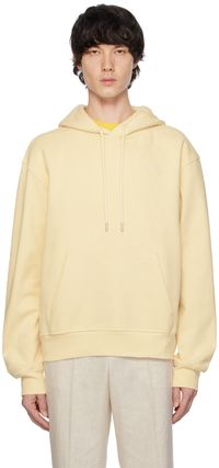 JACQUEMUS Beige 'Le sweatshirt brodé' Hoodie