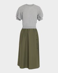 Shayna Combo Midi Dress