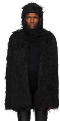 Rick Owens Blouson de style cape noir - Porterville