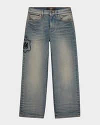 Kid's Groovy Straight-Leg Denim Jeans, Size 4-12