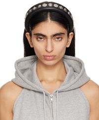 Toga Pulla Black 1 Faux-Leather Headband