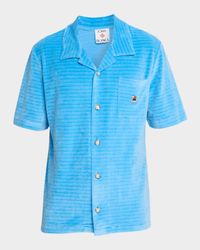 Men's Velour Pocket Short-Sleeve Shirt