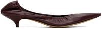 The Row Burgundy Liisa Heels