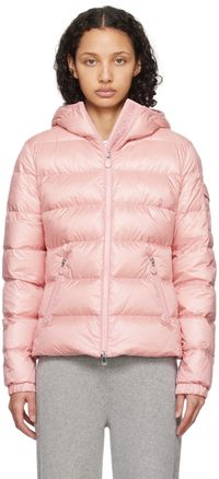 Moncler Blouson Gles rose rembourré en duvet