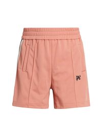 Men's Monogram Track Shorts - Pink - Size XXL