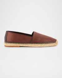 Men's Leather and Hemp Espadrilles